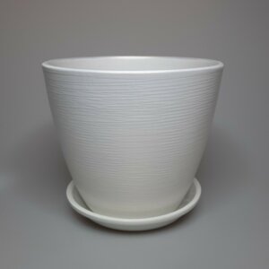 Горшок цветочный Перламутр бутон белый 350 Родники  Родники