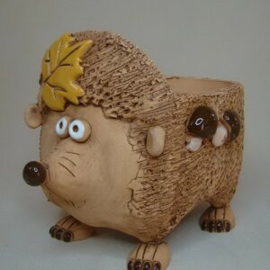 Кашпо Ёж большой 18*15*15 Родники  Родники