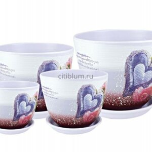 Цветочный горшок Милан декупаж 535 Родники  Родники