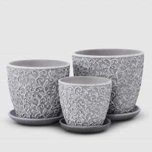 Цветочный горшок бутон орнамент №1 Родники  Родники