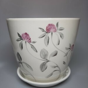 Горшок цветочный Роспись Бутон Клевер 550 Родники  Родники