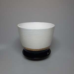 Горшок цветочный Паталь бутон эстет золото/черн 300 Родники  Родники