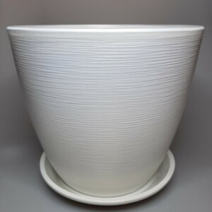 Горшок цветочный Перламутр бутон белый 550 Родники  Родники