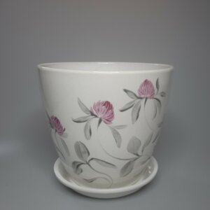 Горшок цветочный Роспись Бутон Клевер 450 Родники  Родники