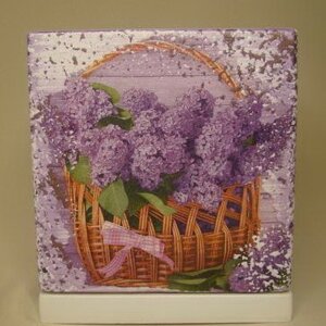 Цветочный горшок Сирень в корзине 15см Родники  Родники