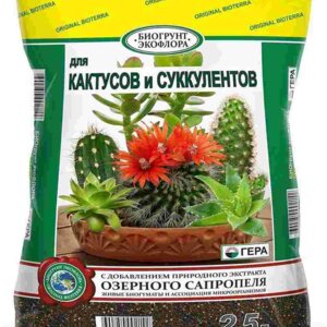 Биогрунт Экофлора "Для кактусов и суккулентов" 2,5 л. Родники  Родники