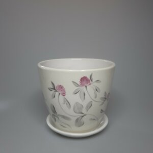 Горшок цветочный Роспись Бутон Клевер 350 Родники  Родники