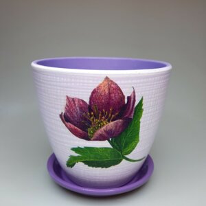 Горшок цветочный "Декупаж бутон (55)" 350 Родники  Родники