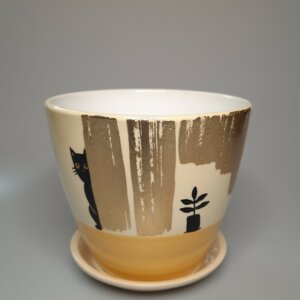 Горшок цветочный Паталь бутон котик 350 Родники  Родники