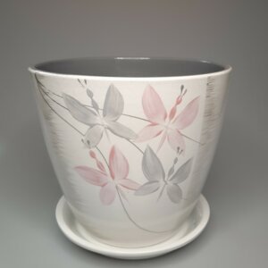 Горшок цветочный Роспись Бутон Вальс 400 Родники  Родники