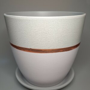 Горшок цветочный Паталь бутон эстет бронза/пудра 600 Родники  Родники