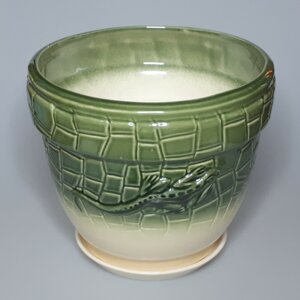 Цветочный горшок "Ящерица №1" с подд. D30 Родники  Родники