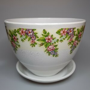 Горшок цветочный "Декупаж Венеция (301)" 650 Родники  Родники