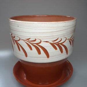 Цветочный горшок 18 см. Коричневый Родники  Родники