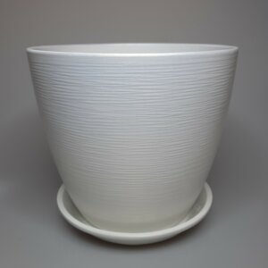 Горшок цветочный Перламутр бутон белый 450 Родники  Родники