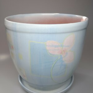 Цветочный горшок 21 см. Голубой Родники  Родники