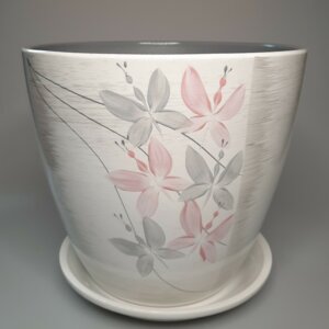 Горшок цветочный Роспись Бутон Вальс 600 Родники  Родники